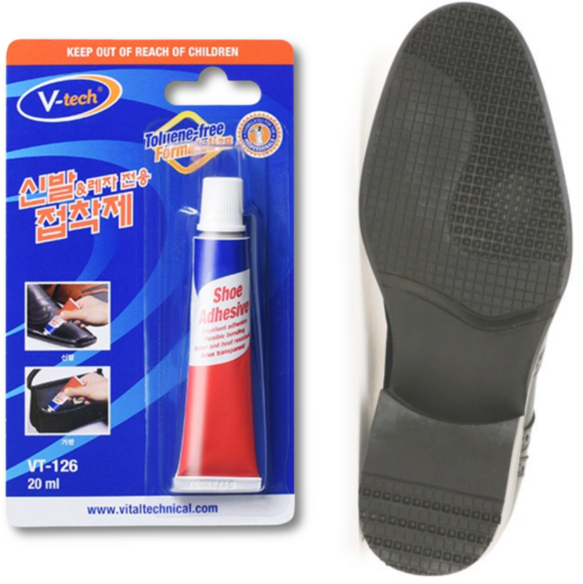 모나홈 신발밑창본드 초강력 운동화 구두 가죽 신발 밑창 수선 접착제, 1세트, 일반(20ml) 1개