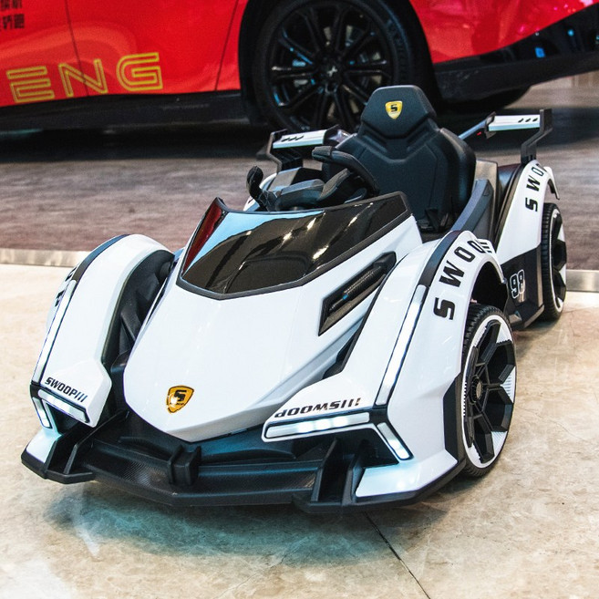 하우바이몰 어린이전동차 유아전동차 조카선물 아이들이좋아하는 아기자동차 키즈카 유아자동차, 전기 구동, 1개, 화이트 2륜구동 12V 미포함 단단한