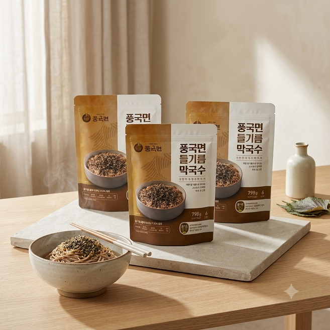 풍국면들기름 막국수 코스트코, 798g, 3개