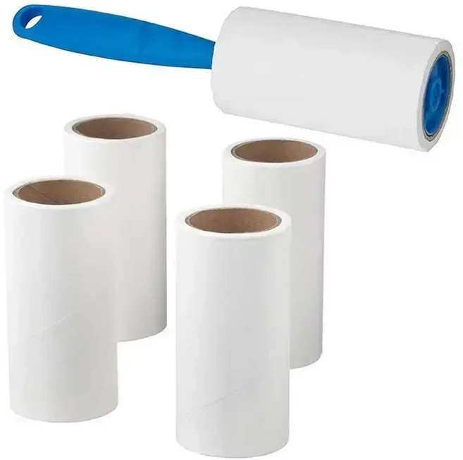 새로운 끈적 PP 실리콘 먼지 와이퍼 리무버 고양이 개 옷 Tousle 재사용 가능한 빨 린트 롤러 침대 헤어 청소 브러시, C-2pcs