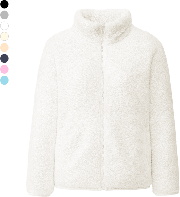 하바우 남녀공용 포근한 뽀글이 후리스 플리스 자켓 1P