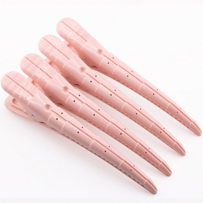바다가 퍼펙트 클립 파스텔 컬러 드라이 핀셋 4PCS, 1개, 파스텔핑크