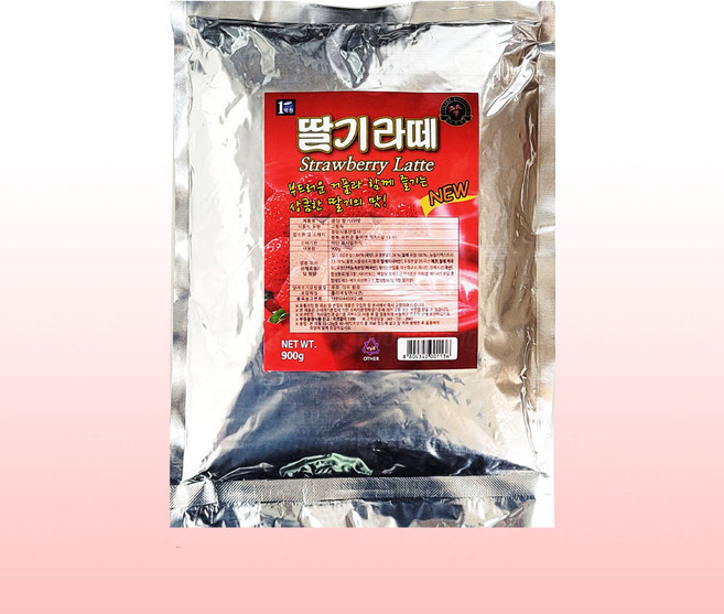 중앙 딸기라떼 900g 자판기 분말 파우더 바나나, 1개, 1개입