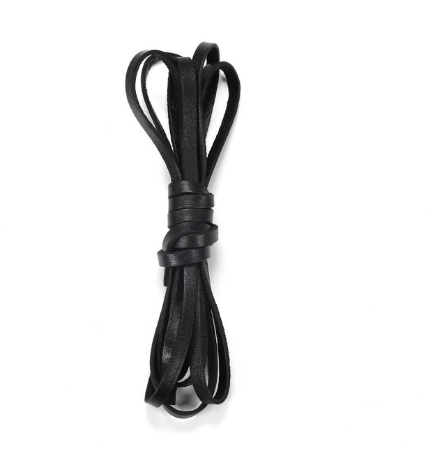 미터 레트로 가죽 액세서리 10MM 목걸이 플랫 스트랜드 팔찌 DIY 쥬얼리 코드 로프 맞는