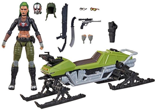 정품++ 지아이조 G.I. Joe Classified Series #19 Zanya and Dreadnok 카멜레온 (늪 스키어) 수집용 15.2cm(6인치) 액션 피규어 및