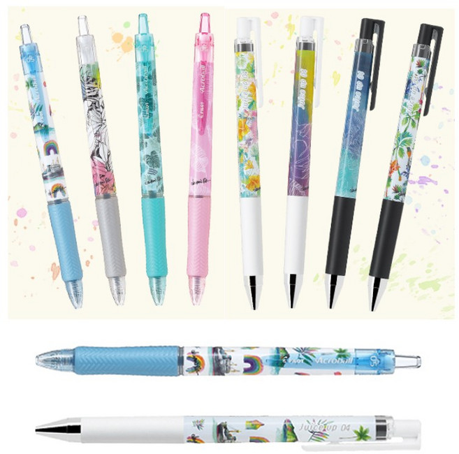 파이롯트 하와이안 아트 한정판 아크로볼/쥬스업 중성볼펜 / 로렌로스, 아크로볼 0.5mm, 열대 블리스