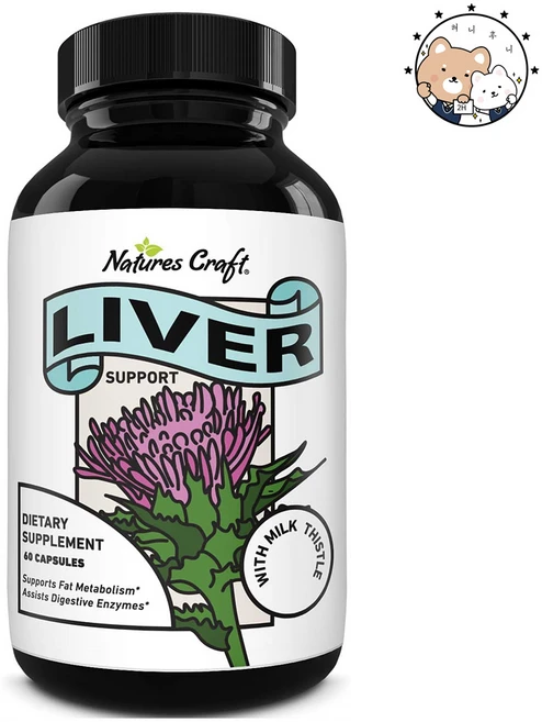 밀크씨슬 아티초크 60캡슐 프리미엄 이뮨서포트 자연 원료 고함량 고순도 미국생산, 60정, 1개 - 쿠팡