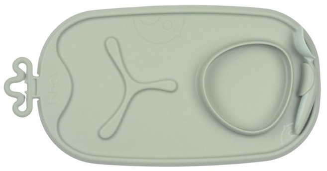 b.box(비박스)[Roll + go mealtime mat 롤 앤 고밀 타임 매트]sage 세이지 101310
