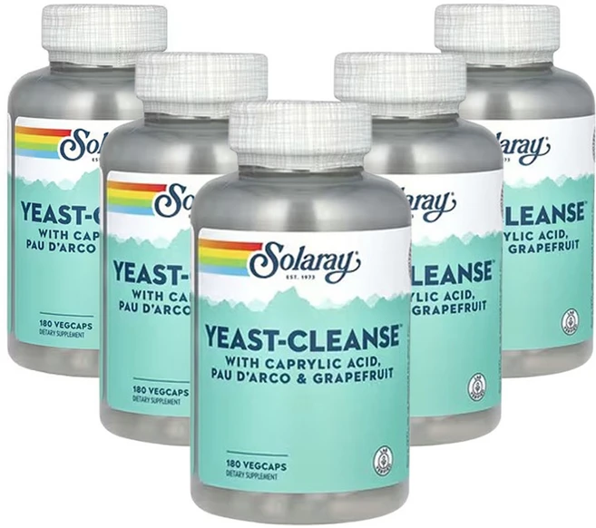 솔라레이 Yeast-Cleanse 180베지캡슐, 5개, 180정 - 쿠팡