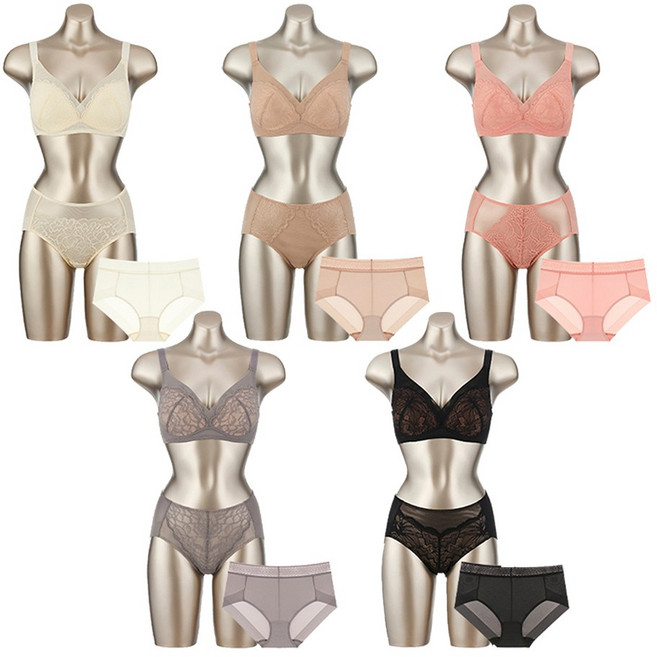 비비안 소프트볼륨 노와이어 여성 속옷 브라 팬티 세트 15종