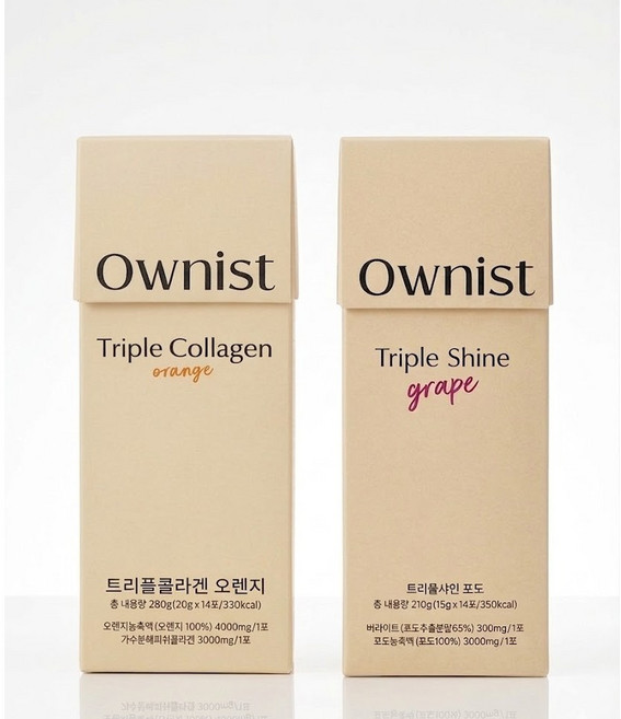 오니스트 트리플콜라겐 오렌지+트리플샤인 포도 1+1