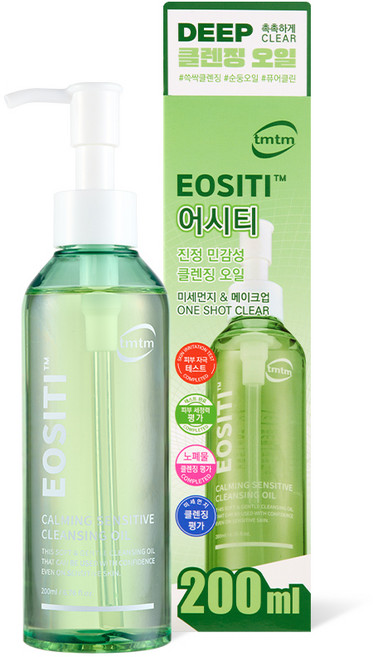 티엠티엠 어시티 진정 민감성 클렌징 오일, 1개, 200ml