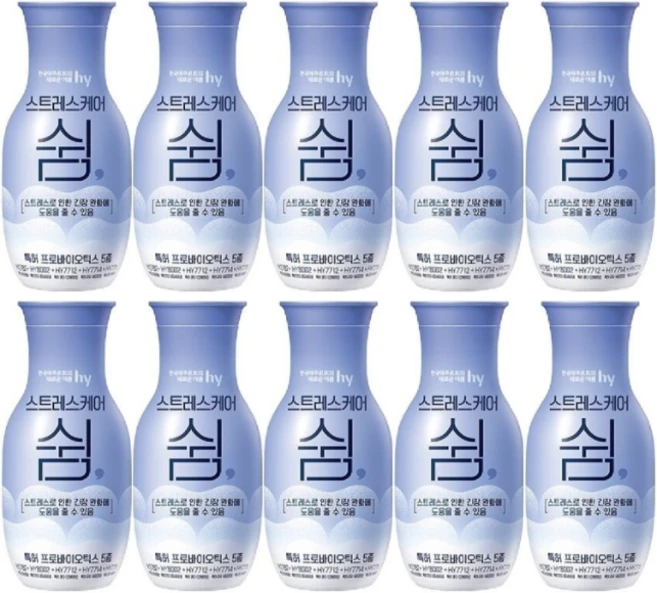 한국 야쿠르트 스트레스케어 쉼 140ml 10개 - 쿠팡