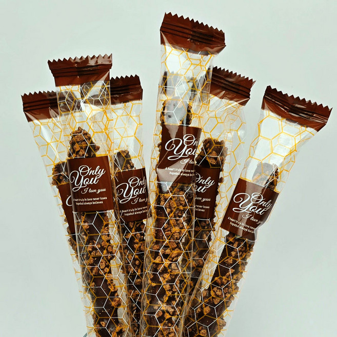 크런키 롱 초코스틱 벌크 대형 막대스틱 초코과자 내맘대로 DIY 포장, 90개, 13g