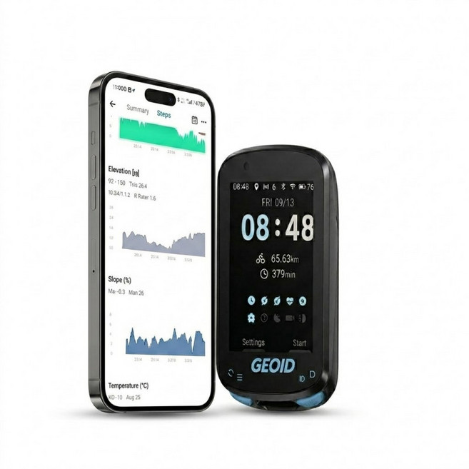 지오이드 CC600 자전거속도계 무선 GPS 네비게이션 심박 센서, 1개, D