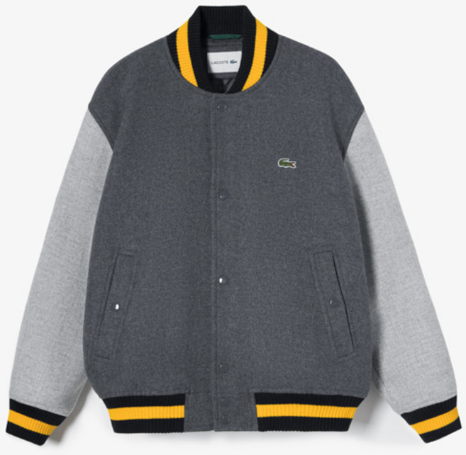 [LACOSTE] 라코스테 남성 그레이 울믹스 야구점퍼 (BH8213)QIV