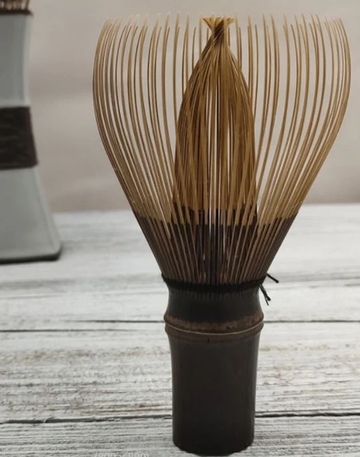 일본 차선 말차 수제 꽃잎 도구 꽂이 브러시 대나무, 퍼플송이비천선, 1개 - 쿠팡