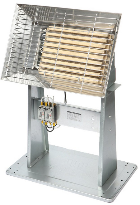 우주전열 전기반사판 공장산업현장난로 공업용 사각히터5kw 1단