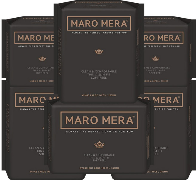 마로메라 생리대 팬티라이너A 20p x 2팩 + 대형 14p x 3팩 +오버나이트 롱 10p x 1팩, 1개