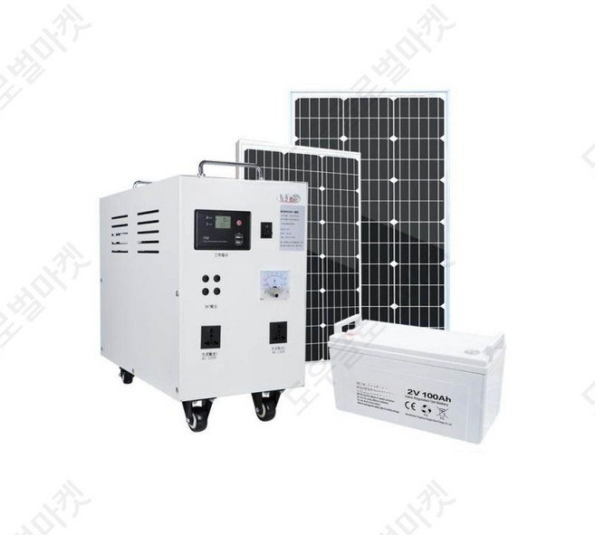 아파트태양광 패널 가정용 친환경 태양열 발전 에너지 판넬 베란다 야외 지붕 1500W 고급형 태양광 발전기, 1개