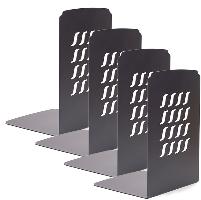 아카데미 북앤드 L형 4p, 블랙