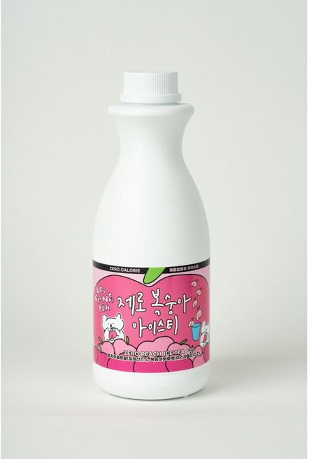 이강베 제로 슈가 복숭아 아이스티 베이스 원액 1kg, 1개, 1L