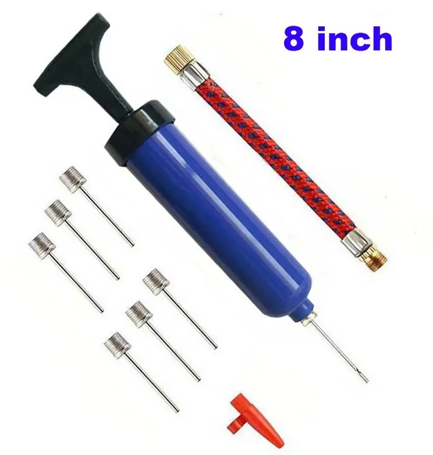 호스 10pcs 세트 내구성 풍선 배구 농구 축구 공기 펌프 바늘 팽창기 공