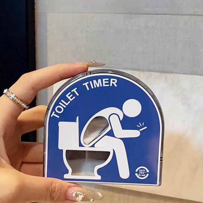 래미리아 화장실 모래시계 위트 넘치는 변기 샌드타이머, 블루