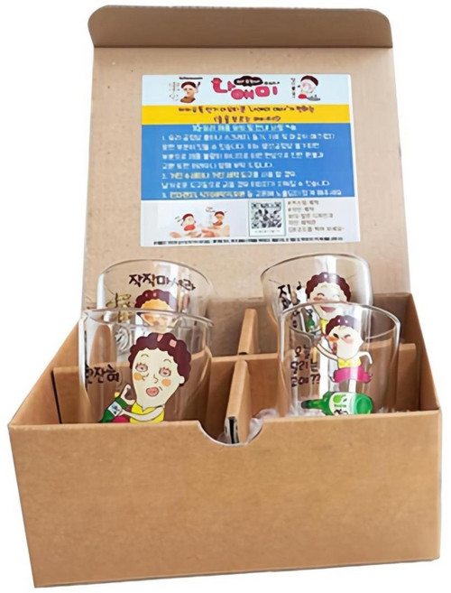 나애미 여사 소주잔 세트, 술을 부르는 메시지, 1개