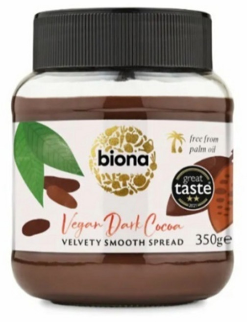 Biona 純素黑巧克力抹醬 350g, 1個
