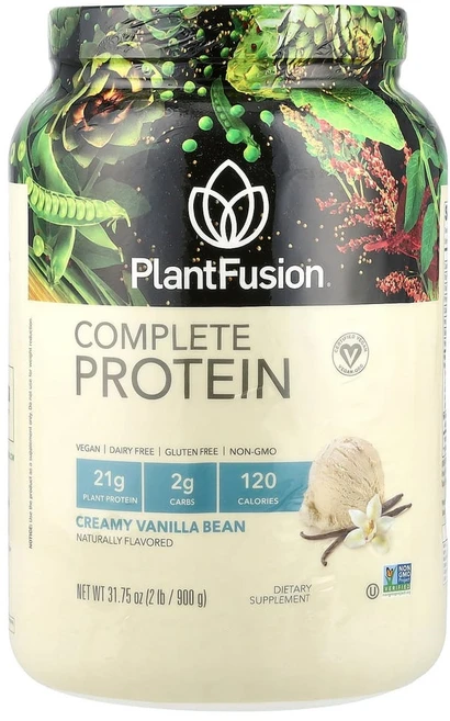 플랜트퓨전 컴플리트 프로틴 크리미 바닐라 빈 900 g(2 lb), 1개 - 쿠팡
