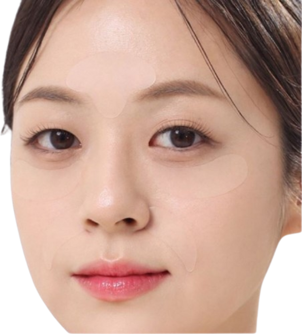 주름다리미 국산 주름패치 기미패치 미간 이마 팔자 눈밑 눈가 패치 64패치(32패치x2팩), 64개, 반투명