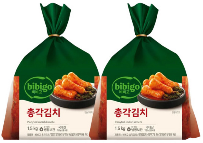 CJ비비고 총각김치, 2개, 1.5kg
