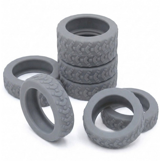 더룸 캐리어 바퀴커버 실리콘 저소음 보호커버 8P, 8개, 그레이