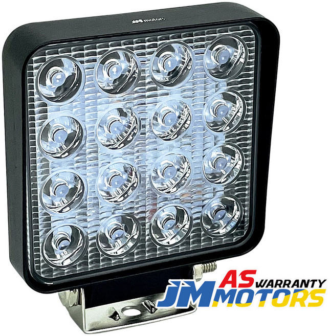 제이스 IP68방수 오늘출발 제이엠모터스 LED 써치라이트 해루질 LED작업등 48W 서치라이트, 1개, 16구 사각-확산형 [ JMS-S48F ]