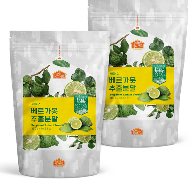 건강한우리집비옴 시트러스 베르가못 추출 분말, 2개, 300g