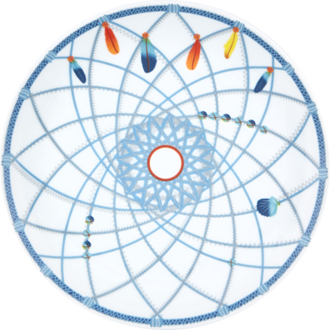 비스타 알레그레 드림캐쳐 포르투갈 도자기 플레이트 접시 4type 택1, 드림캐쳐 브레드접시 20cm, 1개