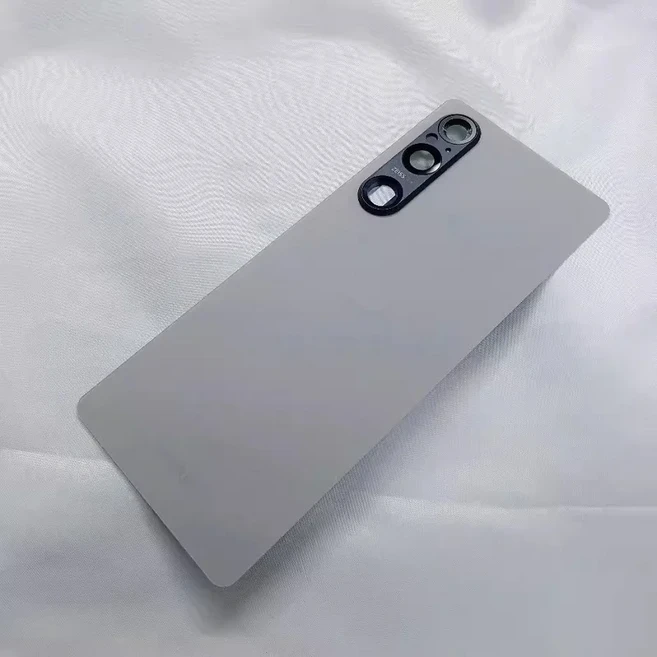 카메라 렌즈 교체 부품 포함 하우징 배터리 후면 유리 케이스소니 Xperia 1 V 5G XQDQ62/B XQDQ72 DQ54, 01 Silver