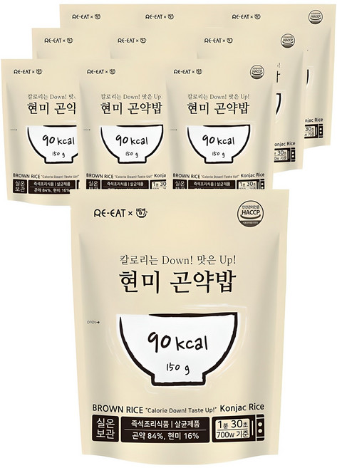 현미곤약밥, 150g, 10개