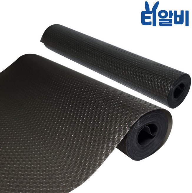 티알비 오염방지 매트 주방 서랍, 1개, 블랙