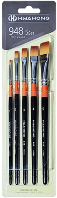 화홍 구성붓 948 5본조, 1~5호(5본), 1개
