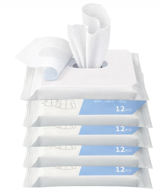 오름 일본기술 적용 [KTC 인증 완료] 5개 세트 얼룩 제거 티슈 휴대용 물티슈, 5세트, 12개입 - 쿠팡