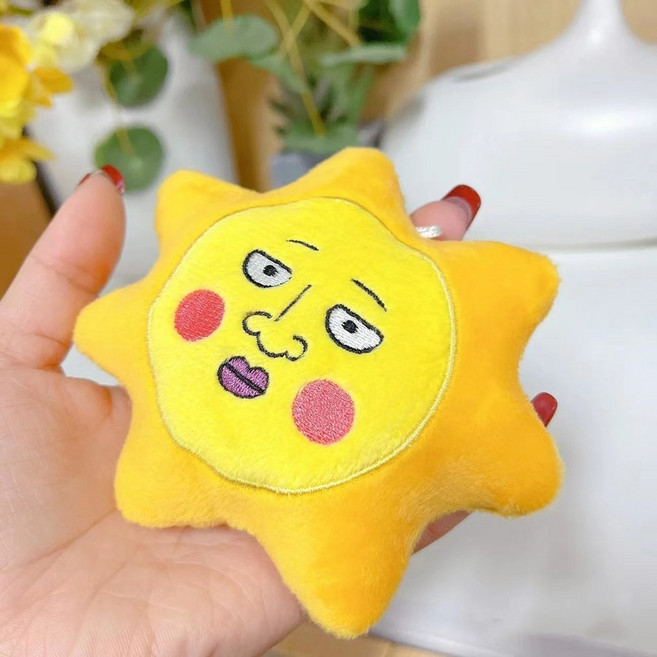 모브 사이코 100 솜인형 누이 굿즈 키링 가방고리, 디플 펜던트 노랑