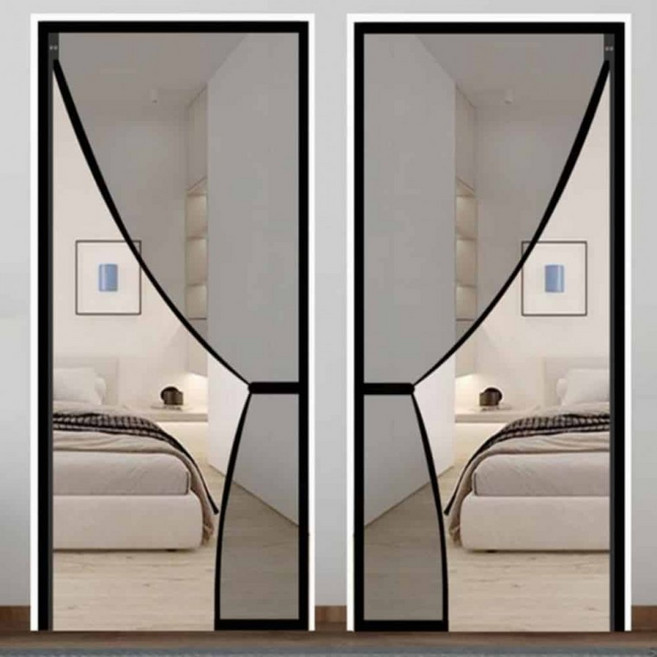 자석 현관문 방충망 자석모기장 출입문모기장, 90x210cm