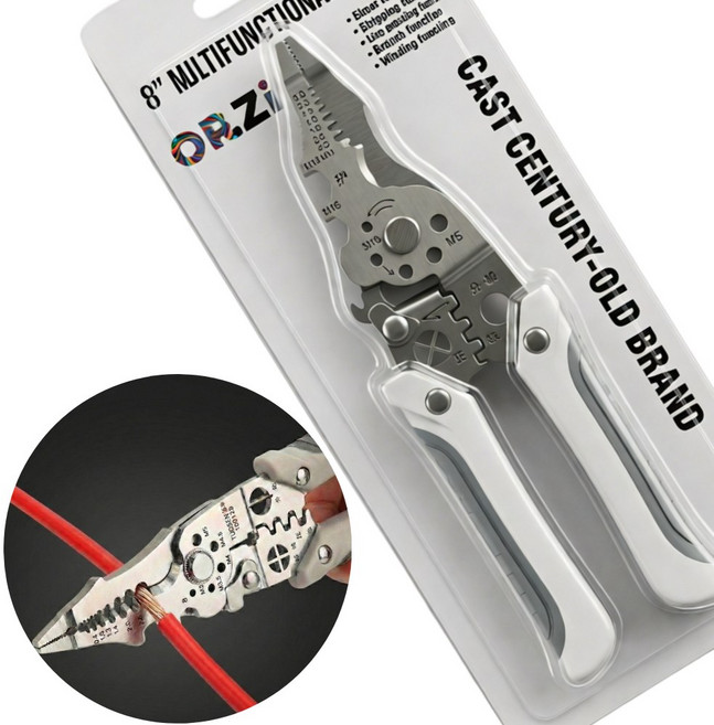 오르지 다기능 전선탈피기 피복 스트리퍼 멀티 펜치, 1개