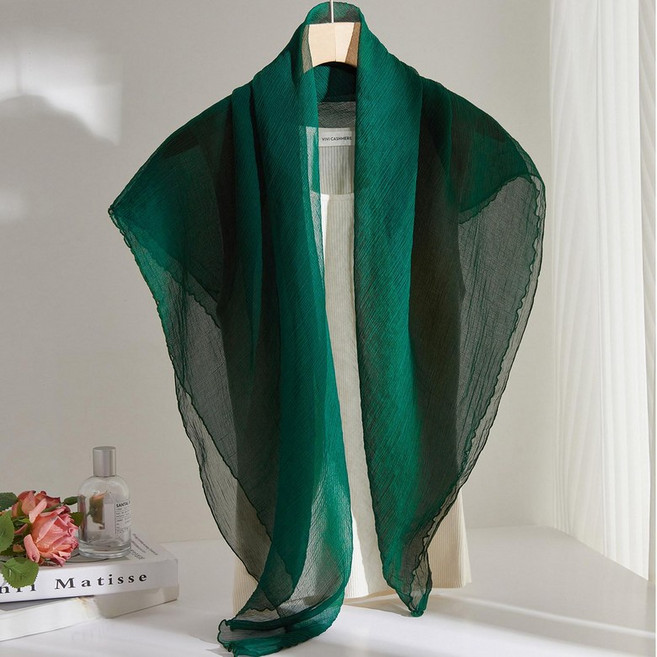 캐시미어100 여름 스카프 롱 몽골 머플러 고비 여성