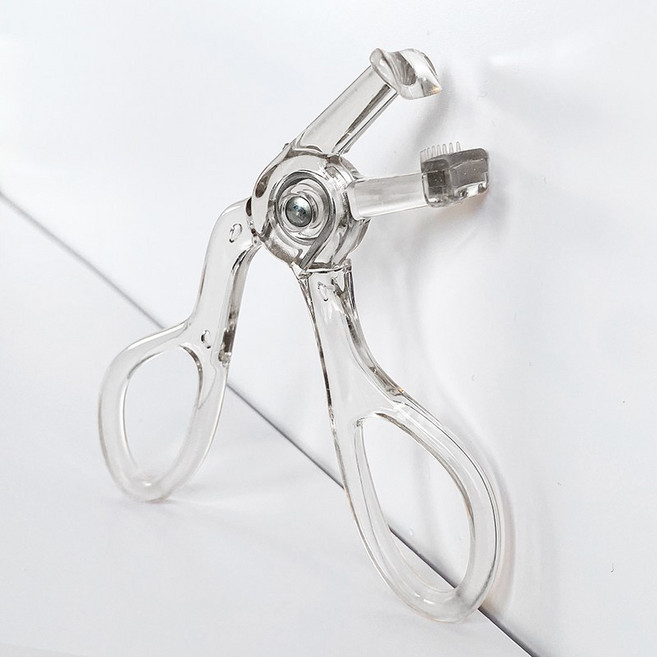 MH 2024 투명 아이래시 컬러 뷰러 완벽한 뷰티 아이템 오래 지속되는 효과 미끄럼 방지 뷰러 리필 패드 포함 두가지 색깔 & 디자인 가능, 1개, 투명 국부핏