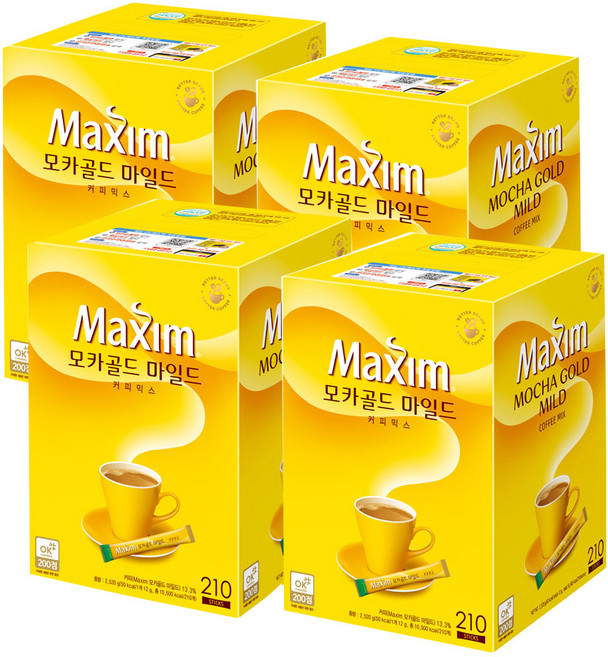 맥심 모카골드믹스 210T x 4개, 12g, 210개입