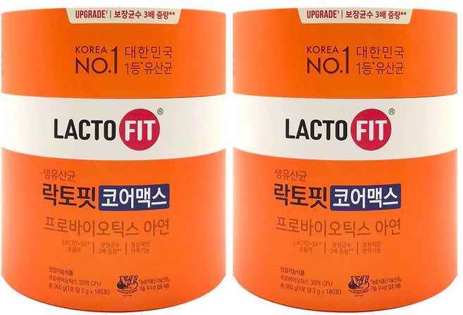 락토핏 종근당건강 생유산균 코어맥스, 2g, 360개