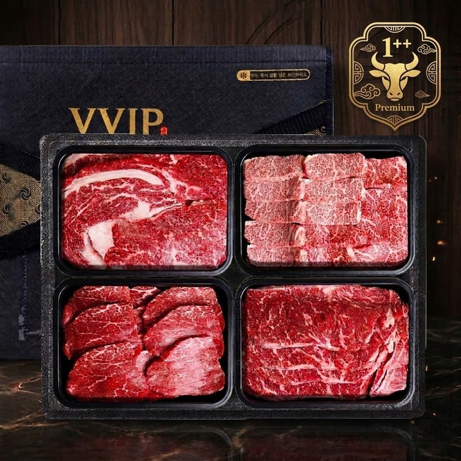 투뿔 1++ 특수부위 한우선물세트 구이용 1kg, 1개